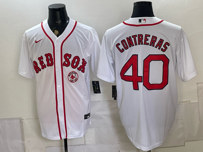 2026 Men Boston Red Sox #40 Contreras white Nike MLB Jersey 0826003->boston red sox->MLB Jersey